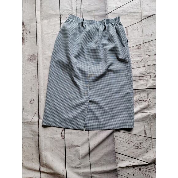 Vintage Cape Cod Sportswear Skirt Blue White Plaid Checkered 12 - Picture 8 of 9